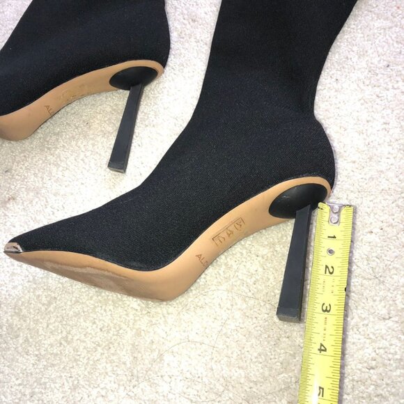 Like New - Aldo Crulla Over-The-Knee Boots In Black Stretch Knit Size 7 - Picture 15 of 16